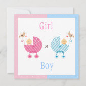 Geslacht onthullen partijbaby's in rollen kaart (Achterkant)