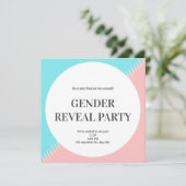 Geslacht onthullen partijinformatie kaart (Staand voorkant)