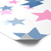 Geslacht onthullen partijteken, komt hij of zij bi poster (Hoek)