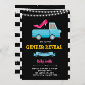 Geslacht onthullen partijuitnodiging kaart (Voorkant / Achterkant)