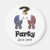 Geslacht onthullen Party geschenken en uitnodiging Magneet (Voorkant)