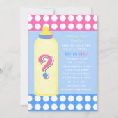 Geslacht onthullen Party uitnodigingen Baby Fles (Voorkant)