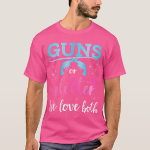 Geslacht onthullen Pistolen Glitter Liefde Beide M T-shirt