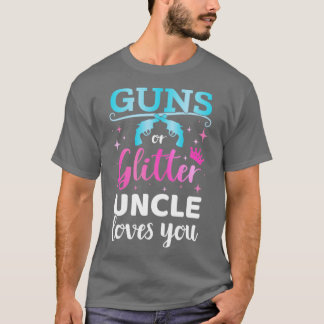 Geslacht onthullen pistolen of glitter oom matchin t-shirt