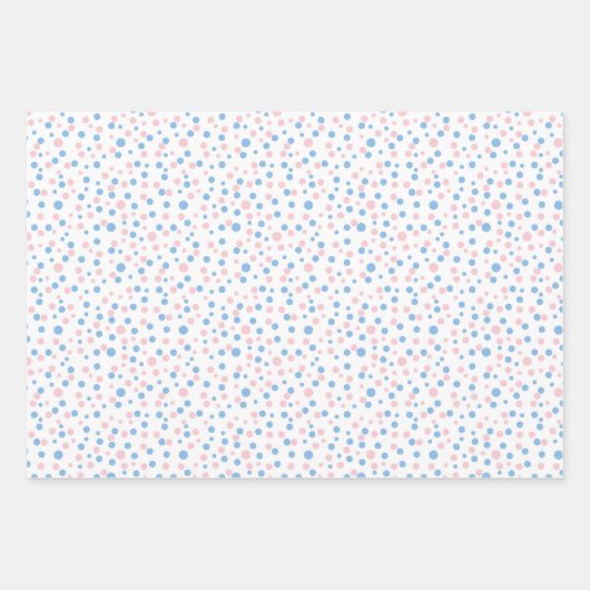 Geslacht onthullen poka-punten in papierbladen inpakpapier vel (Voorkant 3)