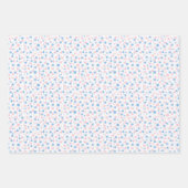 Geslacht onthullen poka-punten in papierbladen inpakpapier vel (Voorkant)