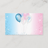 Geslacht onthullen roze blauw meisjesboekje informatiekaartje (Achterkant)