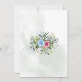 Geslacht Onthullen Roze Blauwe Ballonnen Eucalyptu Kaart (Achterkant)