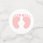 Geslacht onthullen roze meisje partij aangepaste C Confetti (Kleine voorkant)