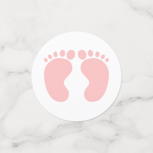 Geslacht onthullen roze meisje partij aangepaste C Confetti (Kleine voorkant)