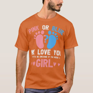 Geslacht onthullen roze of blauw van je, maar gewe t-shirt