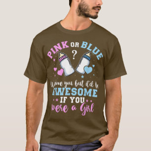 Geslacht onthullen roze of blauwe liefde voor jou, t-shirt