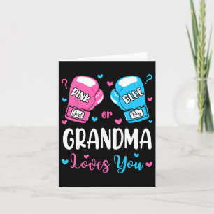 Geslacht onthullen Roze of Blauwe Oma houdt van je Kaart