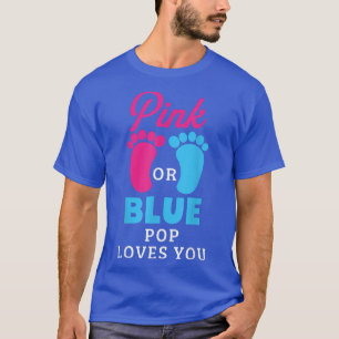 Geslacht onthullen roze of blauwe Pop houdt van je T-shirt