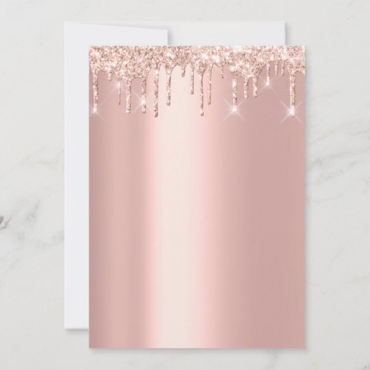 Geslacht onthullen Stamt Roze Blauwe Drip Jongen m Kaart (Achterkant)