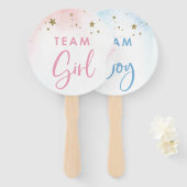 Geslacht onthullen Stans Twinkle Twinkle Handwaaier (Voorkant en achterkant)