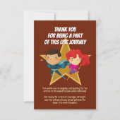 Geslacht onthullen superheld Schattige blauw roze  Bedankkaart (Voorkant)