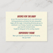 Geslacht onthullen superheld Schattige blauw roze  Informatiekaartje (Voorkant)