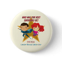 Geslacht onthullen superheld Schattige blauw roze