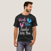 Geslacht onthullen tante Shirt roze of blauw tante (Voorkant volledig)