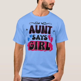 Geslacht onthullen tante zegt dat meisjes Baby van T-shirt
