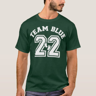 Geslacht onthullen team blauwe jongen 2022 overeen t-shirt