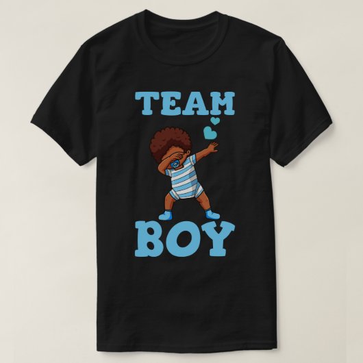 Geslacht onthullen team jongen 3 t-shirt (Design voorkant)
