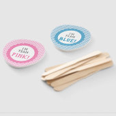 Geslacht onthullen Team Roze of Blauw Gingham Chec Handwaaier (Niet-gemonteerd)