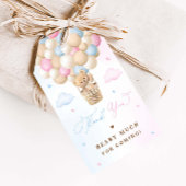 Geslacht onthullen Teddy Bear Dank u Cadeaulabel