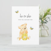Geslacht onthullen teddy Bear Honey Bee (Staand voorkant)