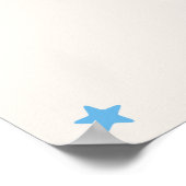 Geslacht onthullen teddybeer roze blauw stembord poster (Hoek)