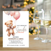 Geslacht onthullen teddybeer uitnodiging