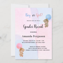 Geslacht onthullen tedy beer roze blauwe jongen me kaart
