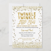 Geslacht onthullen Twinkle kleine ster Baby shower Kaart (Voorkant)