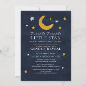 Geslacht onthullen Twinkle Little Moon Star Kaart (Voorkant)