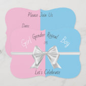 Geslacht onthullen uitnodiging (Voorkant / Achterkant)