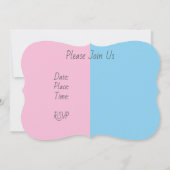 Geslacht onthullen uitnodiging (Achterkant)