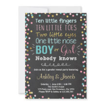 Geslacht onthullen uitnodiging Baby shower Boy of
