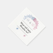 Geslacht onthullen uitnodiging, Hij of zij Servet (Hoek)