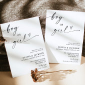 Geslacht onthullen uitnodiging | Neutrale Genderon