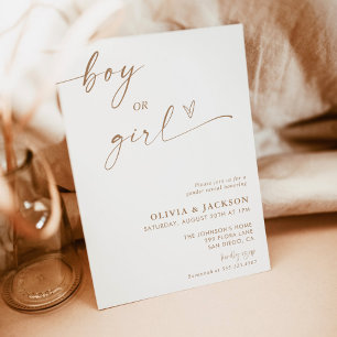 Geslacht onthullen uitnodiging Neutrale Genderon