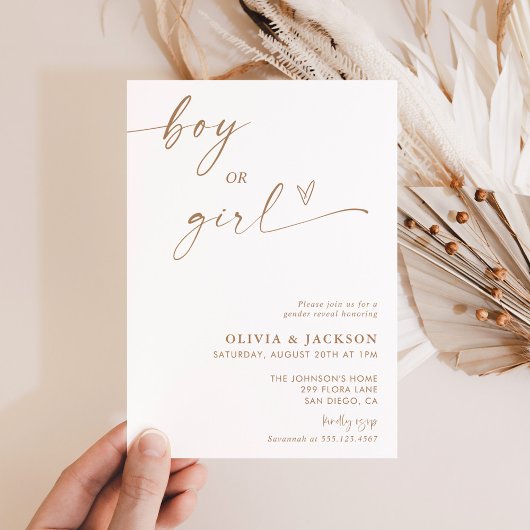 Geslacht onthullen uitnodiging | Neutrale Genderon