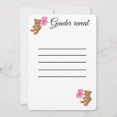 Geslacht onthullen uitnodigingskaart kaart (Voorkant)