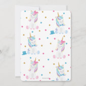 Geslacht onthullen Unicorn Boy of Girl Geslacht Kaart (Achterkant)