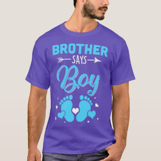 Geslacht onthullen voor broer zegt dat jongen die t-shirt