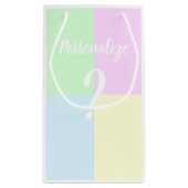 Geslacht onthullen vraagteken klein cadeauzakje (Achterkant)