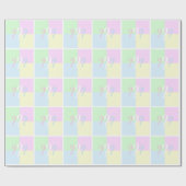 Geslacht onthullen vraagteken pakpapier (Vlak)