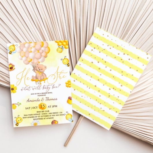 Geslacht onthullen wat teddybeer ballonnen zal zij kaart