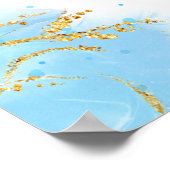 Geslacht onthullen welkomstbord oh baby roze blauw poster (Hoek)