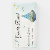 Geslacht onthullen zeilboot spandoek (Verticaal)